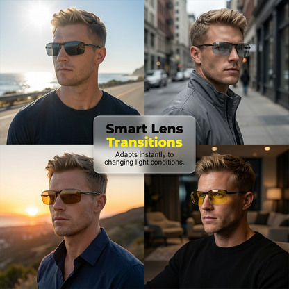 💥Outdoor Photochromic Polarized Sunglasses