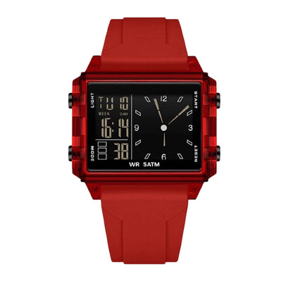 ✨Waterproof Transparent Digital Watch – 50M Rating, Luminous Display, Hybrid Time