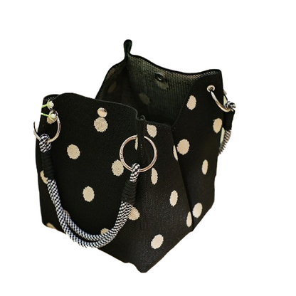 👜Cute Polka Dot Handbag for Women – Classic Dot Print, Roomy, Everyday Chic ✨