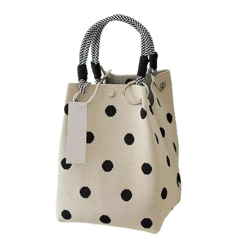 👜Cute Polka Dot Handbag for Women – Classic Dot Print, Roomy, Everyday Chic ✨