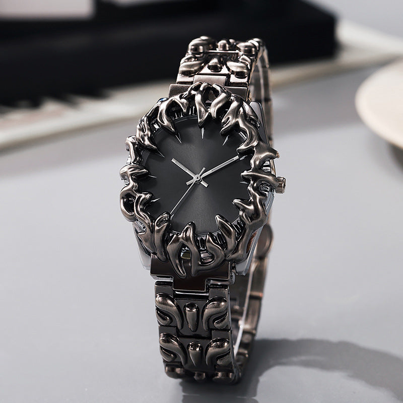 ⌚Creative Claw-Shaped Quartz Watch for Men – Red Dial, Sculptural Bracelet, Statement Style 🔥