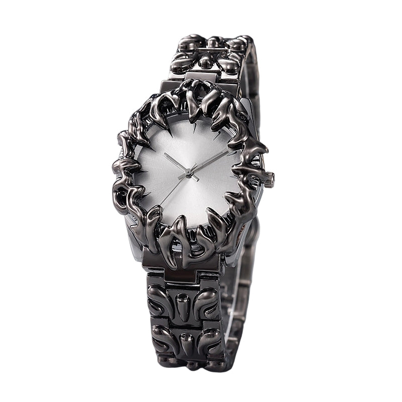 ⌚Creative Claw-Shaped Quartz Watch for Men – Red Dial, Sculptural Bracelet, Statement Style 🔥