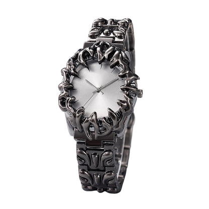⌚Creative Claw-Shaped Quartz Watch for Men – Red Dial, Sculptural Bracelet, Statement Style 🔥