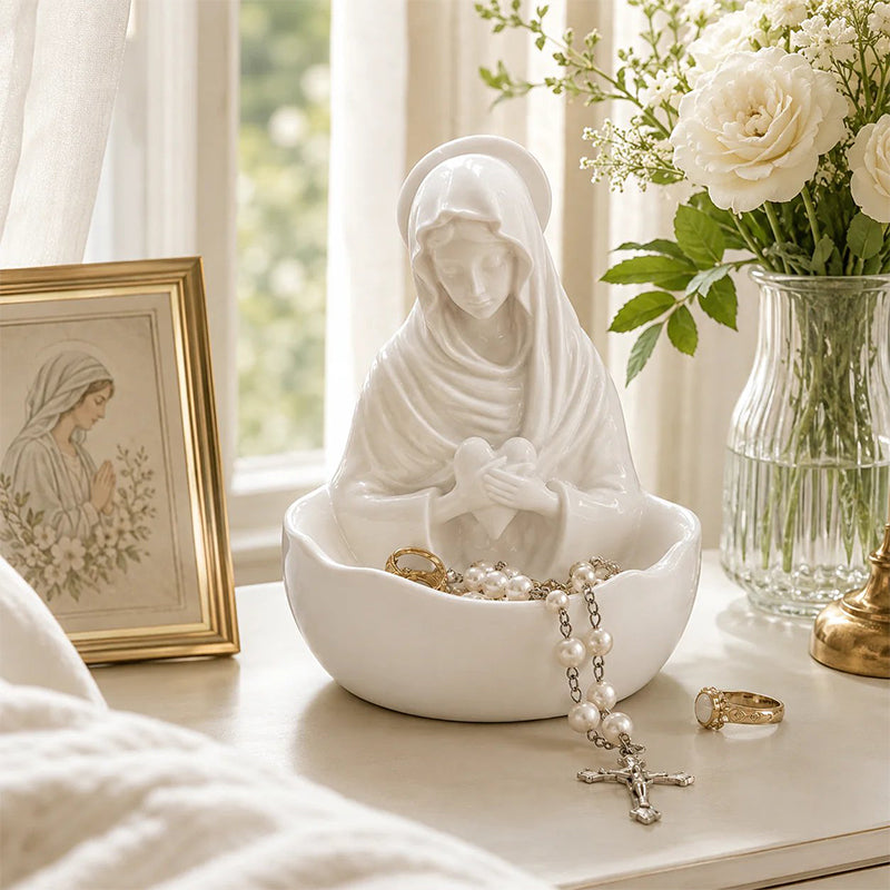 🧕Elegant Resin Ornament: Devotional Icon Decorative Bowl – Table Decoration
