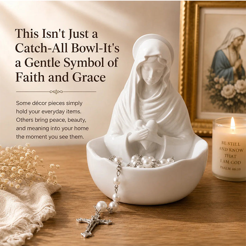 🧕Elegant Resin Ornament: Devotional Icon Decorative Bowl – Table Decoration
