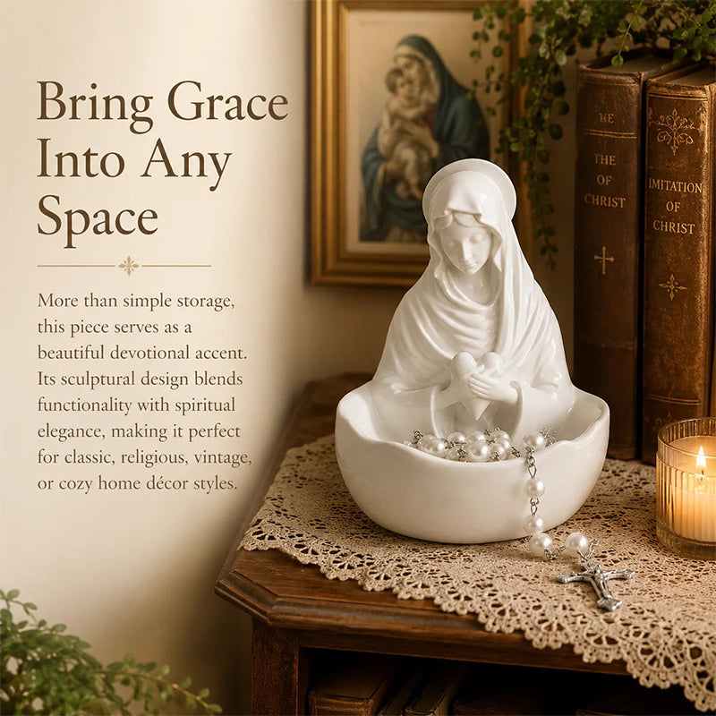 🧕Elegant Resin Ornament: Devotional Icon Decorative Bowl – Table Decoration