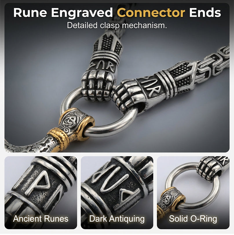 ⚡Viking Thor Hammer Pendant Necklace🔨 – Stainless steel with Byzantine chain – Bold & durable – perfect for daily wear or gifting ✨💪