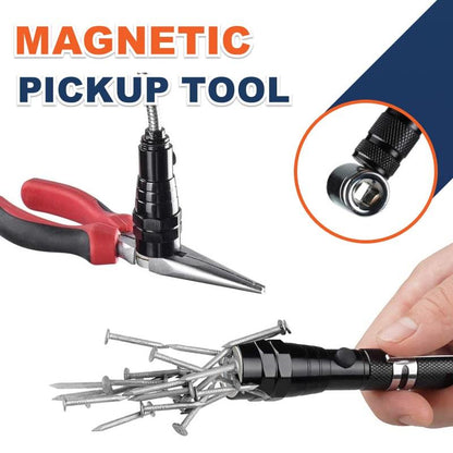 🔦 Multifunctional Magnetic Telescopic Flashlight – Extendable, 360° Gooseneck, Super Bright 🛠️