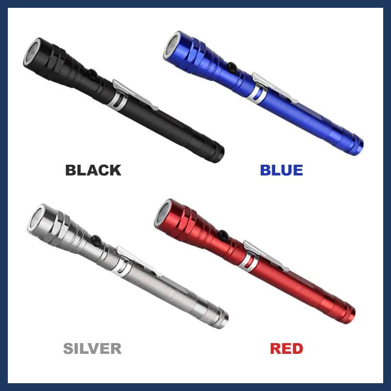 🔦 Multifunctional Magnetic Telescopic Flashlight – Extendable, 360° Gooseneck, Super Bright 🛠️