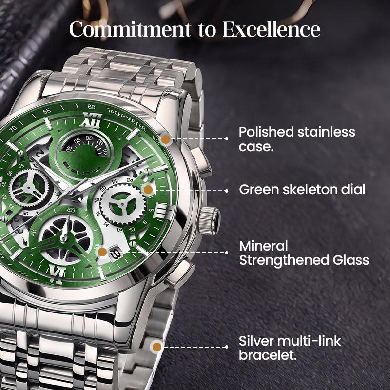 ⌚✨ Men's Classic Quartz Watch – Durable Band, Timeless Style 🖤