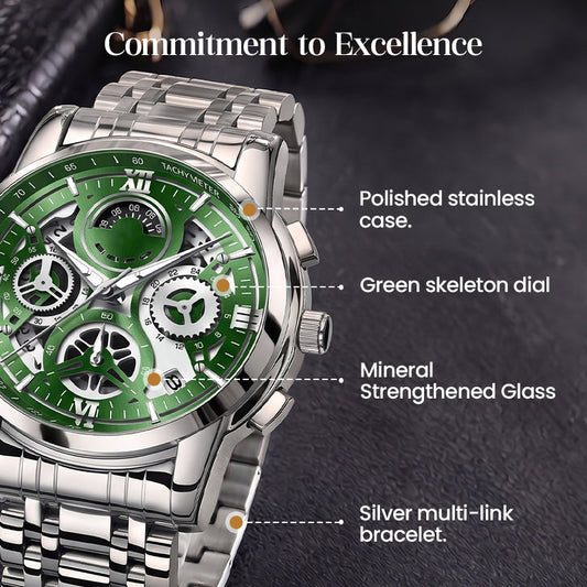 ⌚✨ Men's Classic Quartz Watch – Durable Band, Timeless Style 🖤