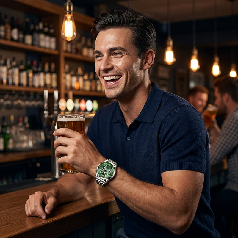 ⌚✨ Men's Classic Quartz Watch – Durable Band, Timeless Style 🖤