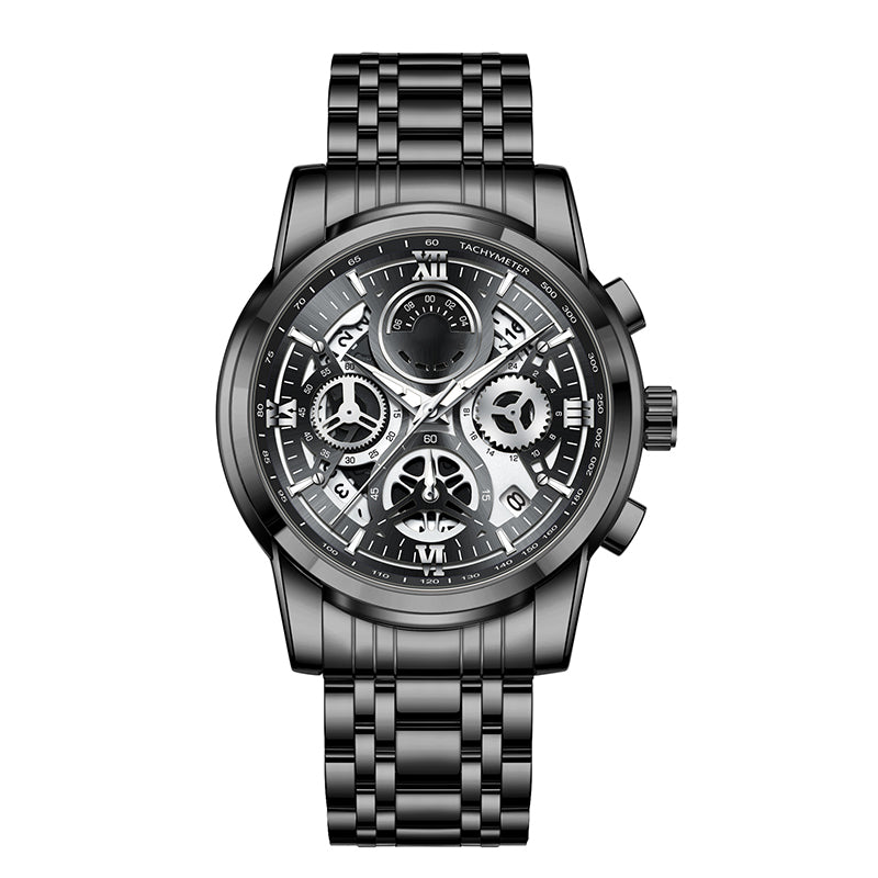 ⌚✨ Men's Classic Quartz Watch – Durable Band, Timeless Style 🖤