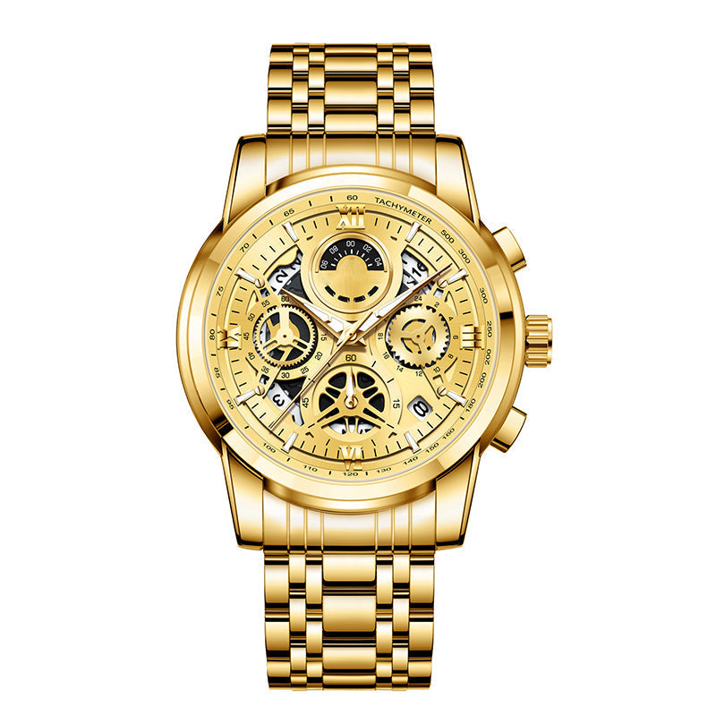 ⌚✨ Men's Classic Quartz Watch – Durable Band, Timeless Style 🖤