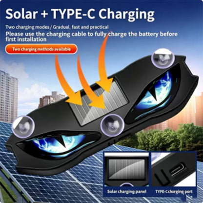 🚗🔆 Solar-Powered LED Car Warning Light! Solar-powered, weatherproof, automatic activation at dark – for more safety on the roadside. 🔥🛡️