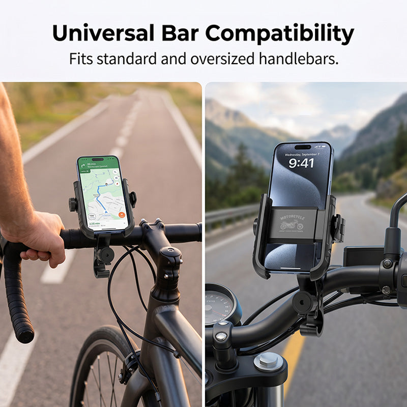 🚴‍♂️ Quick-Release Bike Phone Mount – SecureLock & Shockproof Padding 📱