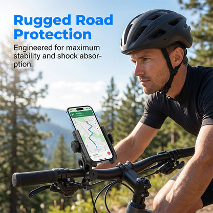🚴‍♂️ Quick-Release Bike Phone Mount – SecureLock & Shockproof Padding 📱