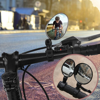 🔎 360 Degree Rotating Rearview Mirror🚴‍♂️