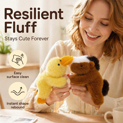 🧲 Cute Magnetic Plush Doll — Soft Fridge Magnet Toy | Adorable Kawaii Design🐈‍⬛🐘🐇