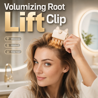 🔥Shape in 3 Seconds！💇 Wireless Heated Volumizing Root Lift Clip👱‍♀️High Cranial Top Magic Tool！Volumizing Root Lift Clip
