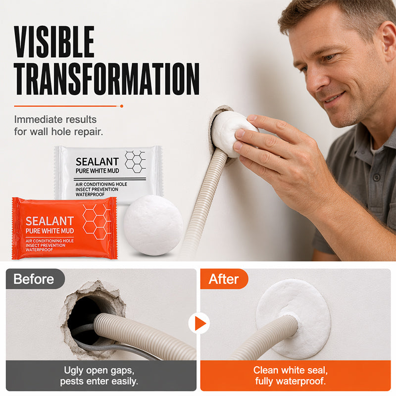 💞 Waterproof Wall Hole Sealing Clay for Air Conditioner Pipes
