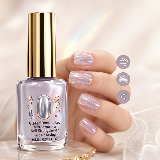 📢 Buy 1, get 1 free!!💅Purple, high-gloss mirror-finish nail hardener