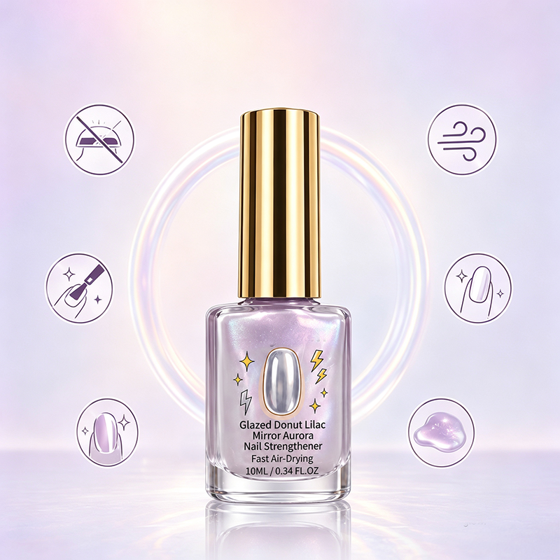💅 Lilac Glossy Mirror Nail Strengthener