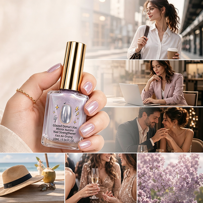 💅 Lilac Glossy Mirror Nail Strengthener