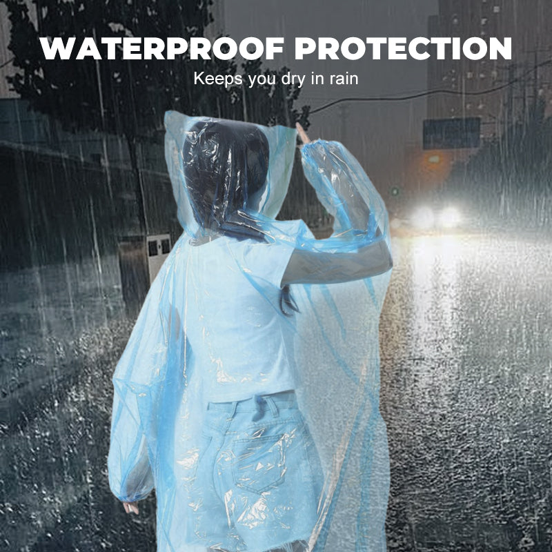 🌧️ Portable, disposable raincoat – ✨ Feather-light, instant protection, and a smooth, worry-free outing 🎒🏕️