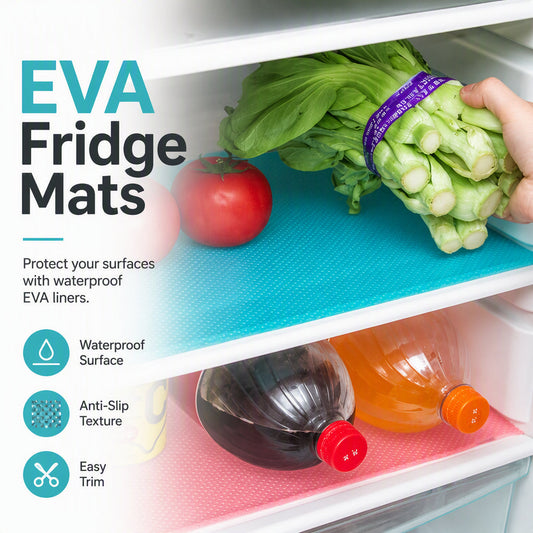 🧊 🛡️Waterproof Fridge Shelf Liners – Non-slip, easy-clean & food-safe – Keeps fridge shelves fresh & organized ✨