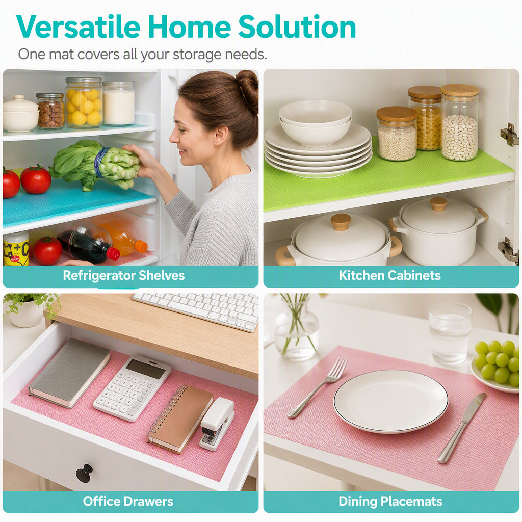 🧊 🛡️Waterproof Fridge Shelf Liners – Non-slip, easy-clean & food-safe – Keeps fridge shelves fresh & organized ✨