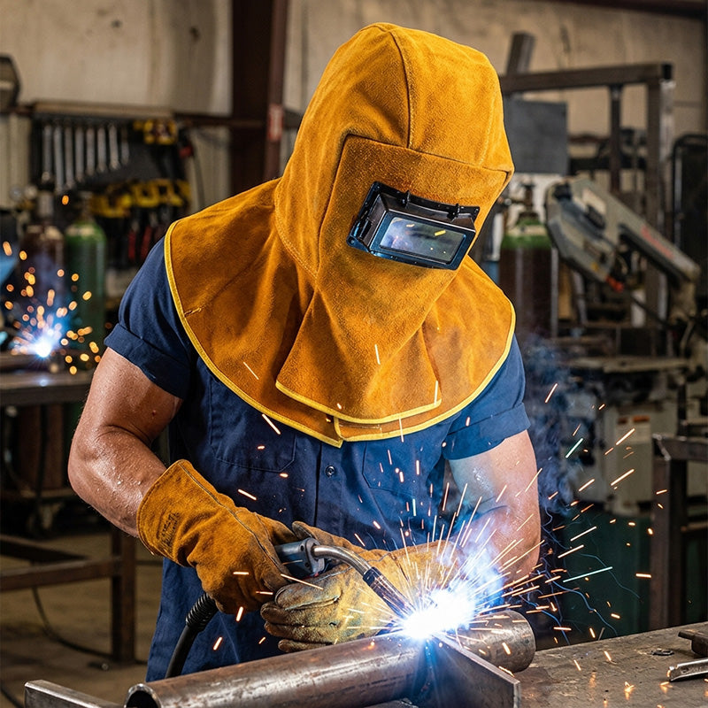 🛡️Heavy-Duty Welding Mask with Neck & Shoulder Cover
