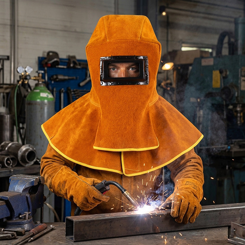 🛡️Heavy-Duty Welding Mask with Neck & Shoulder Cover