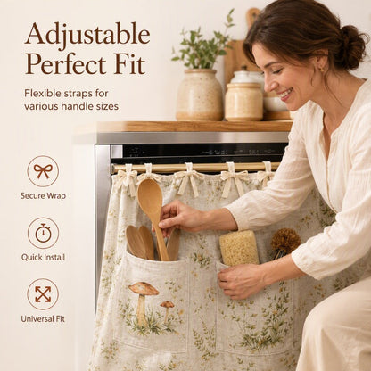 🏡 Oven skirt with practical storage pockets – Keeps your kitchen utensils tidy and adds a decorative touch to your oven