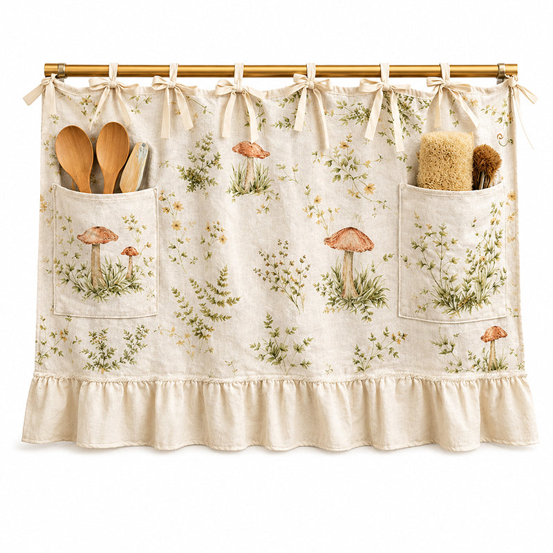 🏡 Oven skirt with practical storage pockets – Keeps your kitchen utensils tidy and adds a decorative touch to your oven