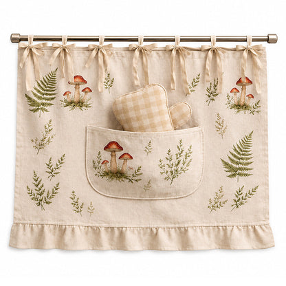 🏡 Oven skirt with practical storage pockets – Keeps your kitchen utensils tidy and adds a decorative touch to your oven
