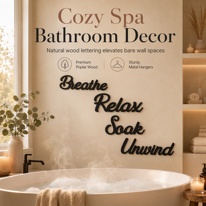 🛁4 Piece Farmhouse Bathroom Wall Decor Set🧱