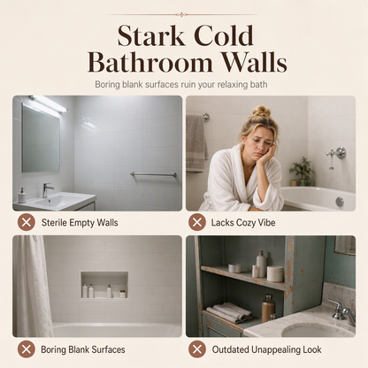 🛁4 Piece Farmhouse Bathroom Wall Decor Set🧱