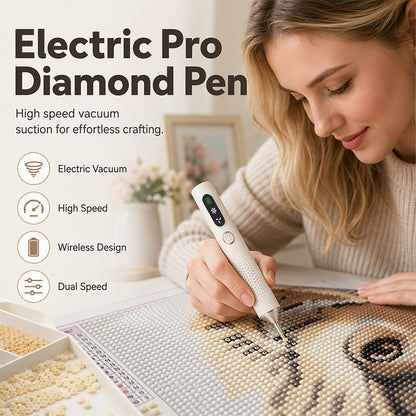 💎 Rechargeable Electric Diamond Pen – ✨Precise, Comfortable, Time‑Saving