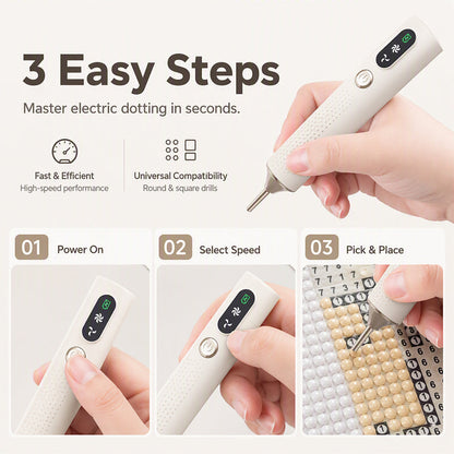 💎 Rechargeable Electric Diamond Pen – ✨Precise, Comfortable, Time‑Saving
