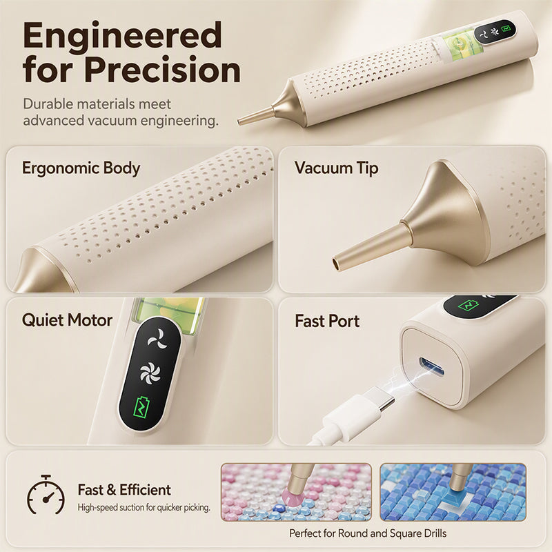 💎 Rechargeable Electric Diamond Pen – ✨Precise, Comfortable, Time‑Saving