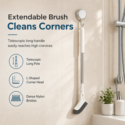 🧹Multifunctional Extendable Long Handle Floor Scrub Brush