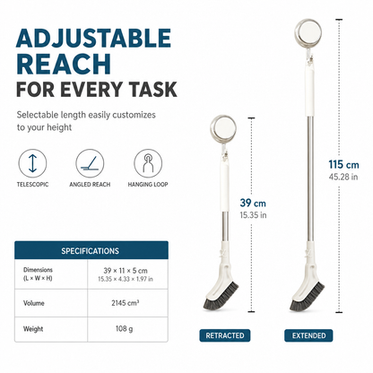🧹Multifunctional Extendable Long Handle Floor Scrub Brush