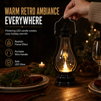 🕯️Vintage LED Kerosene Lantern Decorative Hanging Lamp