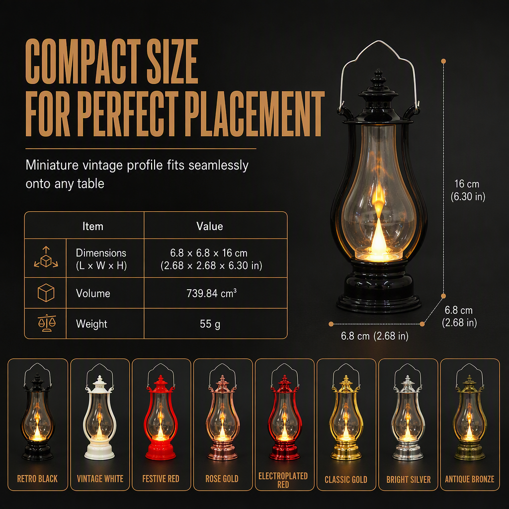 🕯️Vintage LED Kerosene Lantern Decorative Hanging Lamp