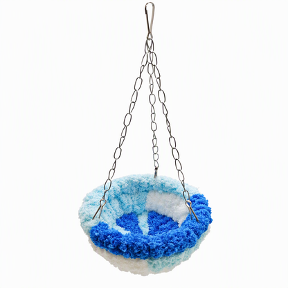 🐦Warm Winter Bird Hanging Hammock – 🧶Cozy, Soft, Cage Decor ✨
