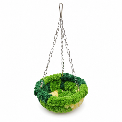 🐦Warm Winter Bird Hanging Hammock – 🧶Cozy, Soft, Cage Decor ✨