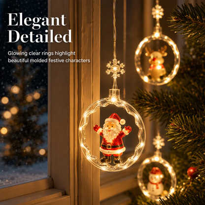 🎄Christmas Curtain Lights – Remote Control & 8 Lighting Modes for Cozy Holiday Windows ✨🎁