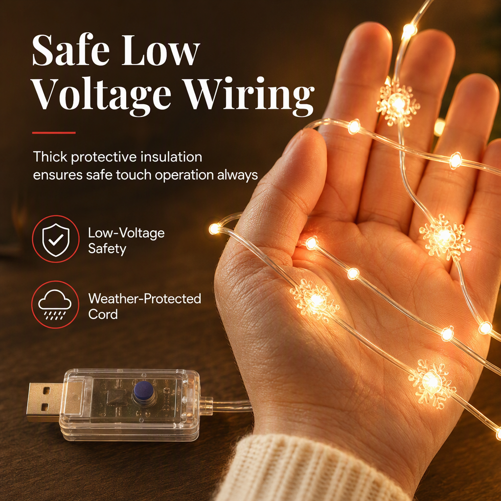 🎄Christmas Curtain Lights – Remote Control & 8 Lighting Modes for Cozy Holiday Windows ✨🎁