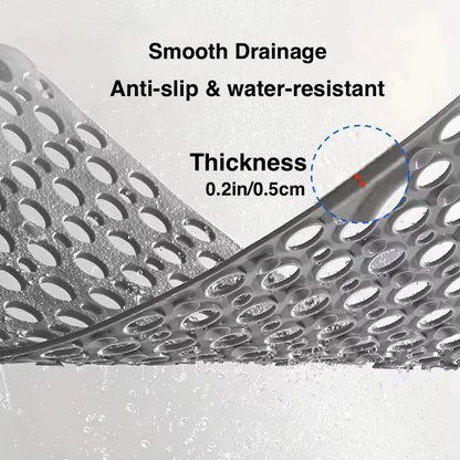 💧 Premium Anti Slip Shower Safety Mat with Strong Suction Cups - Make Every Shower Feel Safer 🚿